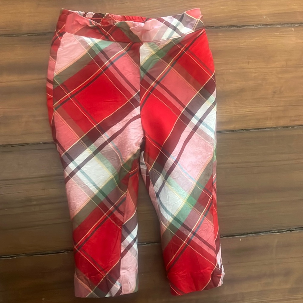 Jamie and Jack red plaid pants
